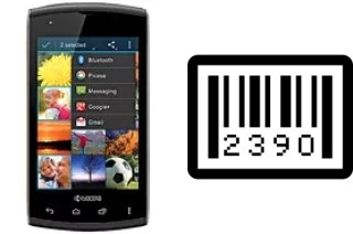 How to find the serial number on Kyocera Rise C5155