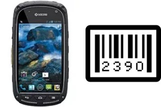 How to find the serial number on Kyocera Torque E6710