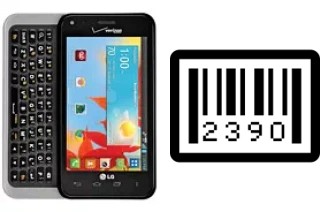 How to find the serial number on LG Enact VS890