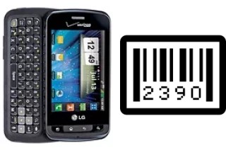 How to find the serial number on LG Enlighten VS700