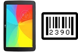 How to find the serial number on LG G Pad 10.1 LTE