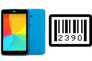 How to find the serial number on LG G Pad 7.0