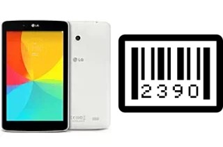 How to find the serial number on LG G Pad 8.0