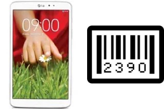 How to find the serial number on LG G Pad 8.3