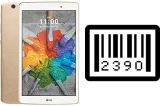 How to find the serial number on LG G Pad X 8.0