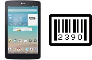 How to find the serial number on LG G Pad 7.0 LTE