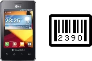 How to find the serial number on LG Optimus L2 II