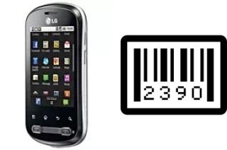 How to find the serial number on LG Optimus Me P350