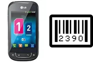 How to find the serial number on LG Optimus Net Dual