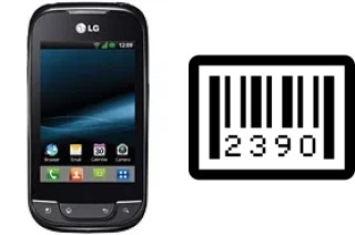 How to find the serial number on LG Optimus Net