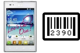 How to find the serial number on LG Optimus Vu P895