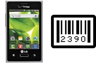 How to find the serial number on LG Optimus Zone VS410