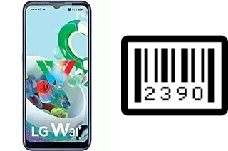 How to find the serial number on LG W31+