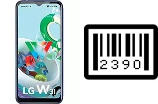 How to find the serial number on LG W31