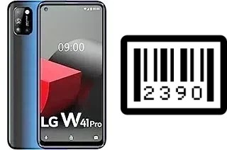 How to find the serial number on LG W41