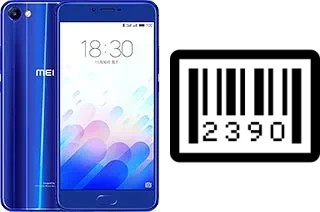 How to find the serial number on Meizu M3x