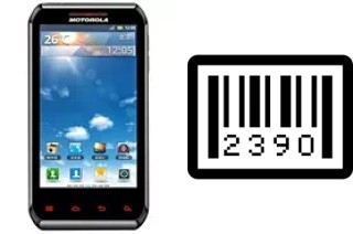 How to find the serial number on Motorola XT760