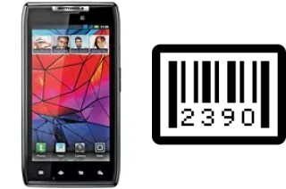 How to find the serial number on Motorola RAZR XT910