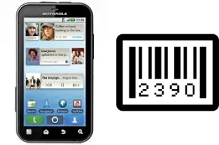 How to find the serial number on Motorola DEFY