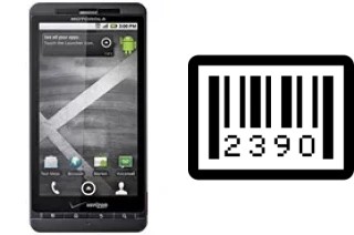 How to find the serial number on Motorola DROID X