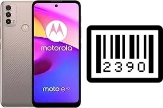 How to find the serial number on Motorola Moto E40