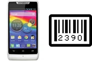 How to find the serial number on Motorola RAZR D1