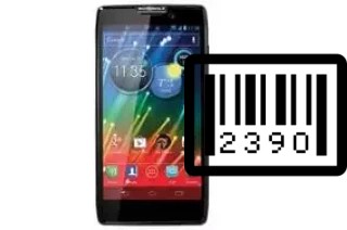 How to find the serial number on Motorola RAZR HD