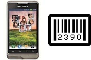 How to find the serial number on Motorola XT390