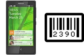 How to find the serial number on Nokia X+