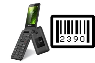 How to find the serial number on NUU Mobile F4L Flip Phone