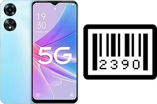 How to find the serial number on Oppo A1x