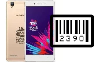 How to find the serial number on Oppo F1 ICC WT20