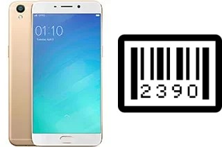 How to find the serial number on Oppo F1 Plus