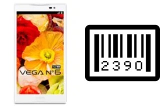 How to find the serial number on Pantech Vega No 6