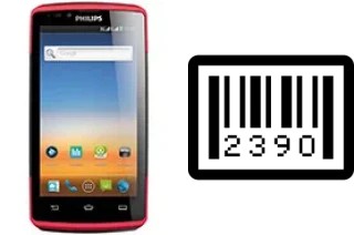 How to find the serial number on Philips W7555