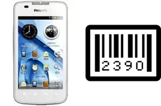 How to find the serial number on Philips D633