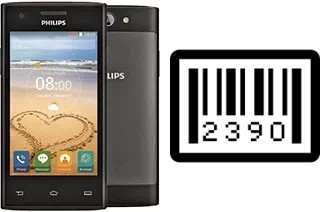 How to find the serial number on Philips S309