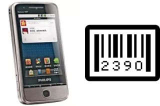 How to find the serial number on Philips V726