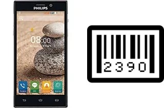 How to find the serial number on Philips V787