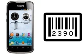 How to find the serial number on Philips W635