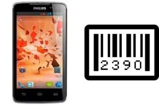 How to find the serial number on Philips W732