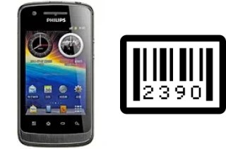 How to find the serial number on Philips W820