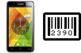 How to find the serial number on Philips W8355