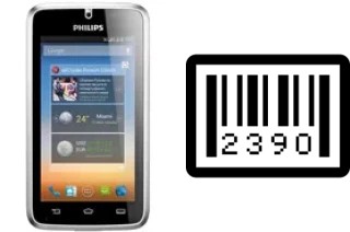 How to find the serial number on Philips W8500