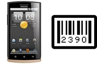 How to find the serial number on Philips W920