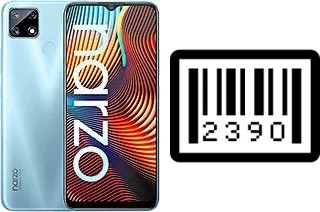 How to find the serial number on Realme Narzo 20