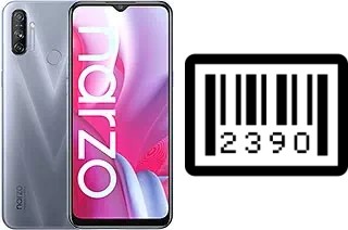 How to find the serial number on Realme Narzo 20A