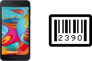 How to find the serial number on Samsung Galaxy A2 Core