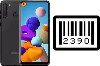 How to find the serial number on Samsung Galaxy A21