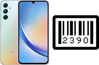 How to find the serial number on Samsung Galaxy A34